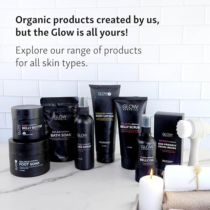 Belly Butter for Pregnancy, 100% Organic Stretch Mark Cream, Maternity Skincare for Itchy Skin & Scars, Safe Daily Ritual for Moms, 3.8oz-VivaGrace Women