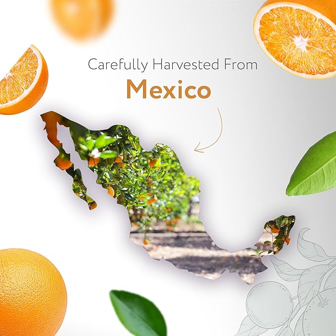 HBNO Organic Orange Essential Oil - Huge 4 oz (120ml) Value Size - USDA Certified Organic Orange Essential Oil, Cold Pressed for Aromatherapy, Soap Making, DIY, Diffuser-VivaGrace Women