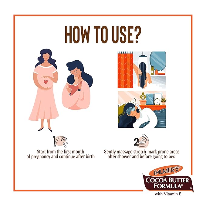 Palmer's Cocoa Butter Formula Massage Cream for Stretch Marks and Pregnancy Skin Care, 4.4 Ounces (Pack of 6)-VivaGrace Women