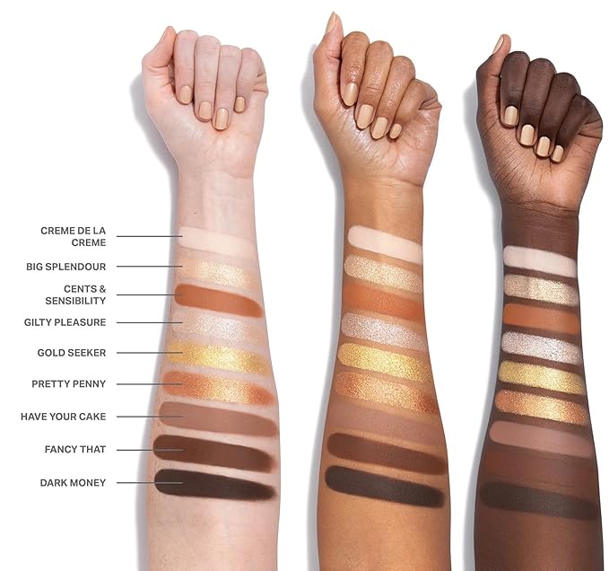 Morphe Rich & Foiled Artistry Palette - Foil-Effect Eyeshadow Palette with Matte, Shimmer & Foil Finishes - Brown & Gold Eyeshadow with Luminous Payoff - Gold Seeker (0.35 oz)-VivaGrace Women