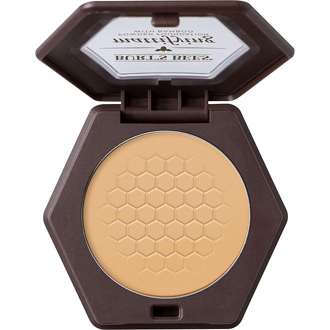 Burt’s Bees 100% Natural Origin Mattifying Powder Foundation, Bamboo, 0.3 Ounce, Packaging May Vary-VivaGrace Women
