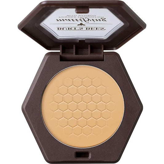 Burt’s Bees 100% Natural Origin Mattifying Powder Foundation, Bamboo, 0.3 Ounce, Packaging May Vary-VivaGrace Women