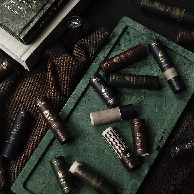 Jumbo Lip Balm Gift Set (Chris Loves Julia Trio) | Poppy & Pout All Natural Lip Balms & Moisturizers | Hydrates with Beeswax, Vitamin E, Organic Coconut Oil | Cruelty-Free | Recyclable Cardboard Tube-VivaGrace Women