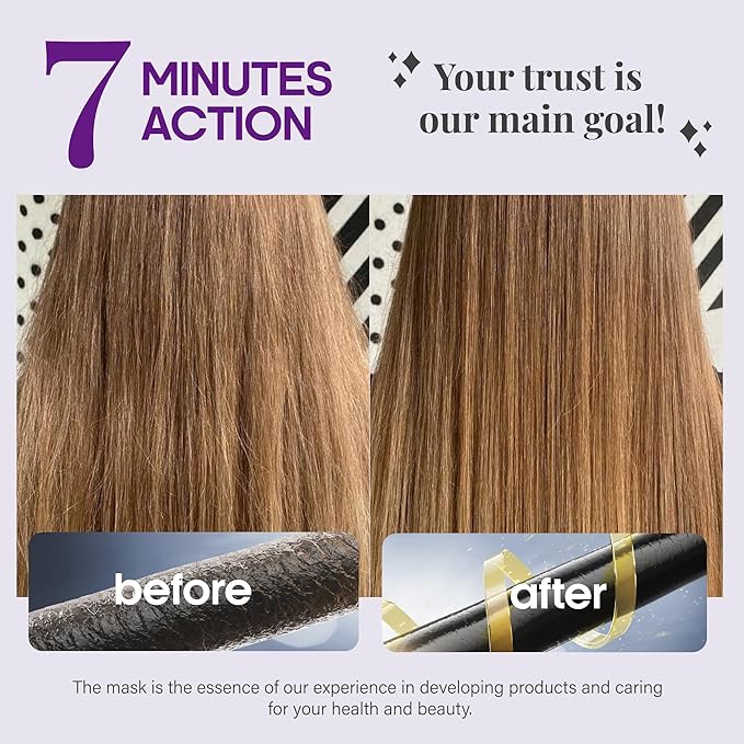 NUTRAHARMONY Hydrating Hair Mask for Dry, Frizzy & Damaged Hair – Deep Conditioning Keratin Treatment with Argan & Coconut Oils, Collagen & Biotin – Repairing, Anti-Frizz Hair Mask for Women, 10oz-VivaGrace Women