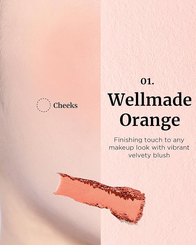VDL Cheekstain Pastel Blush for Cheeks (Favorite Lavender, 0.2oz) - Lightweight, Velvet Powder Formula - Seamless, Long-Lasting, Natural-Looking Glow | Korean Makeup-VivaGrace Women