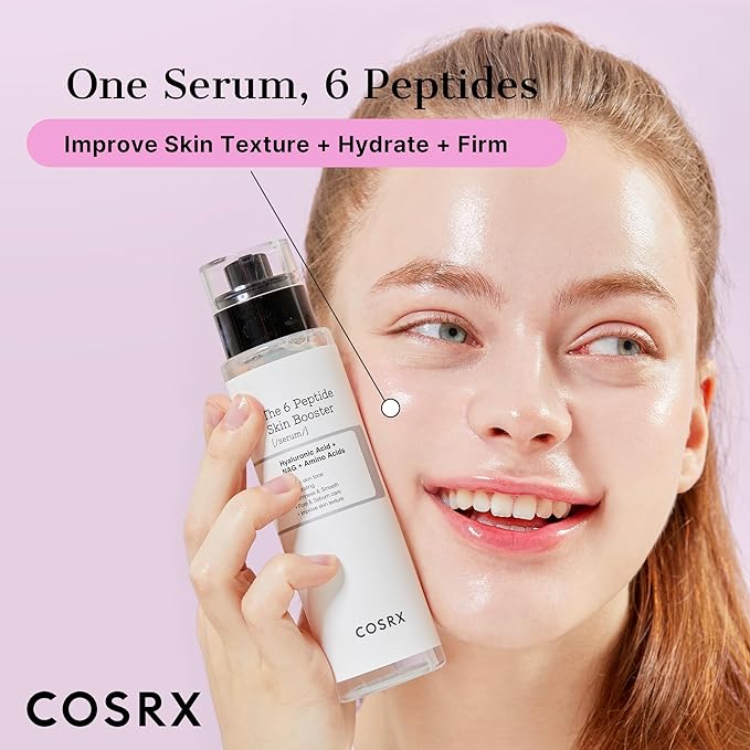 COSRX 6X Peptide Collagen Booster Toner Serum 150mL/5.07 Fl.Oz, Skin Renewal Boosting Facial Essence, Niacinamide & Hyaluronic Acid for All Skin Types, Korean Skincare, Paraben Free-VivaGrace Women