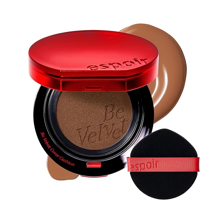 espoir [NEW] Be Velvet Cushion Foundation | Quick and Easy Coverage with Long-lasting Color by Zero Oxidation (#42 Hazel, 0.46 Ounce (Pack of 1))-VivaGrace Women