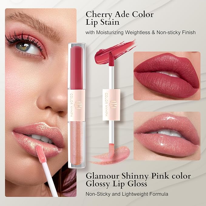 Color Nymph Girls Makeup Kit for Teens Girls with Cosmetic Bag, Full Face Makeup Kit For Women included 9 Color Eyeshadow Palette Concealer Liquid Blush Eyeliner Lipgloss-VivaGrace Women