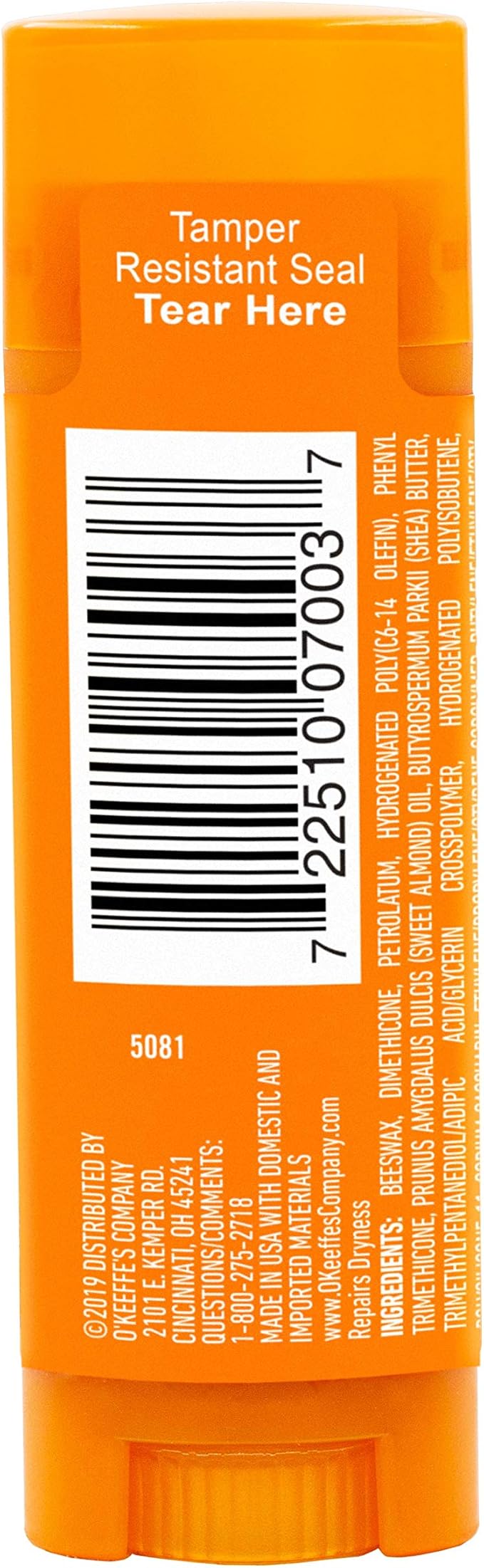 O'Keeffe's Unscented Lip Repair Lip Balm for Dry, Cracked Lips, Stick, (Pack of 9)-VivaGrace Women