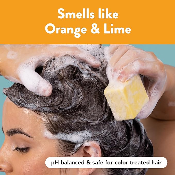 Ethique St Clements -Clarifying Solid Shampoo Bar for Oily Hair - Vegan, Eco-Friendly, Plastic-Free, Cruelty-Free, 3.88 oz (Pack of 1)-VivaGrace Women