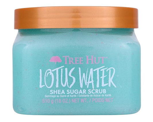 Tree Hut Lotus Water Shea Sugar Scrub | Exfoliating Body Scrub Removes Dead, Dry Skin for a Soft & Hydrated Feel | Nourishing Essential Body Care | 18 fl oz.-VivaGrace Women