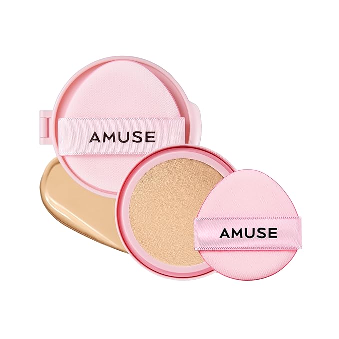 Amuse SEOUL DEW POWER VEGAN CUSHION [REFILL] | Dewy, glow, long-lasting, clean beauty, lightweight, natural look, foundation for sensitive skin, hydrating cushion ([REFILL] 02 HEALTHY)-VivaGrace Women