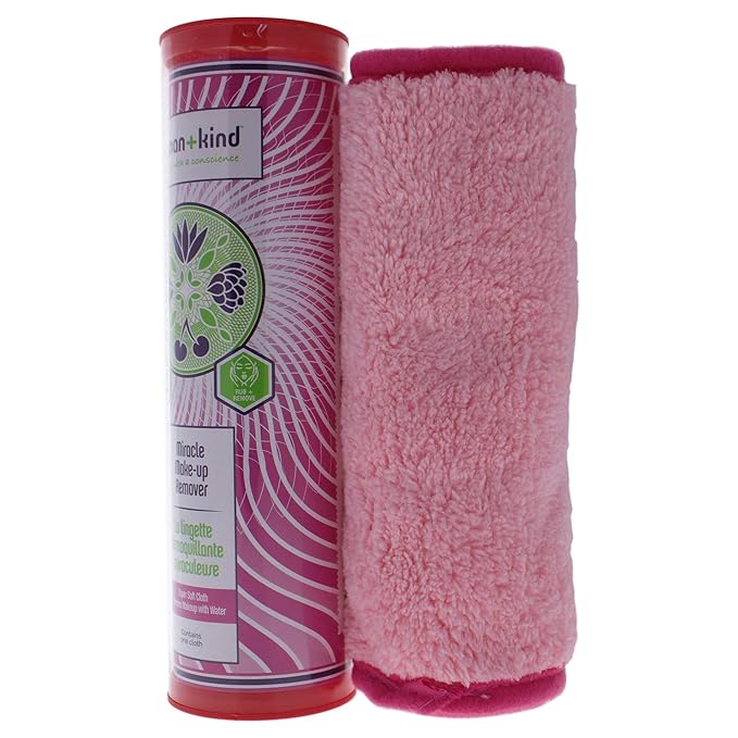 Human+Kind Miracle Makeup Remover - Super Soft, Washable Makeup Cleanser Towel and Skin Exfoliator - Sustainable Alternative to Disposable Makeup Wipes - Lasts Up To 1,000 Washes - 1 pc