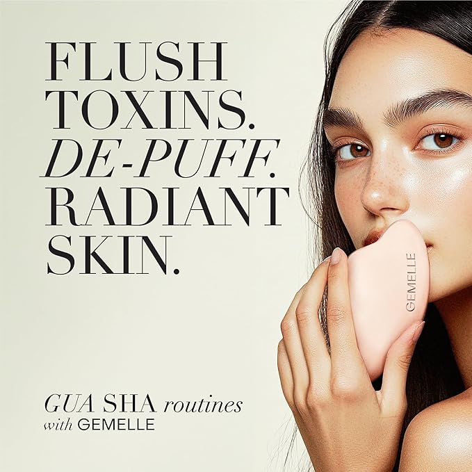 GEMELLE Lymphatic Gua Sha Face Oil | 10x Award Winner | Detox, Plump, Balance, Hydrate | High-Altitude Rosehip, Centella Asiatica & More! | Organic, Natural, Clean Beauty | Starter, Travel 15ml-VivaGrace Women