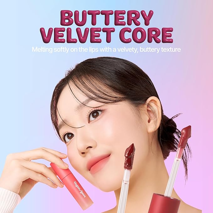 Touch in Sol Vegan Again Blur Core Lip Tint (#Chill-out Red) - Long Lasting, High Pigment Velvet Matte Lip Stain – Lightweight Smooth Blur Finish, 0.12 Oz