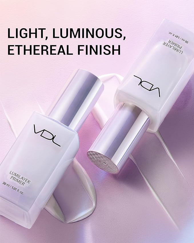 VDL Lumilayer Primer (Glowy Finish, 1.01fl oz) - Illuminating Pearl Makeup Base for Glowing Skin. Korean Makeup. Hydrating Radiance-VivaGrace Women