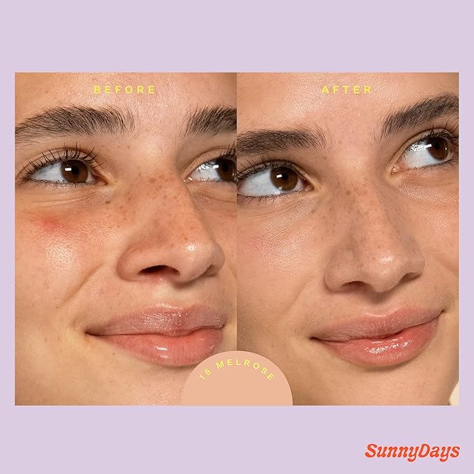 Tower 28 Beauty SunnyDays SPF 30 Tinted Mineral Sunscreen - For Sensitive Skin - 2-in-1 Facial Broad Spectrum UVA/UVB Protection + Foundation - Shade 15 MELROSE, 1 Fl Oz-VivaGrace Women