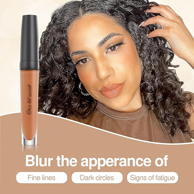 Frankie Rose Cosmetics Our Lil’ Secret Concealer – Sweat-Proof & Matte Under Eye Concealer, Long Lasting Concealer Full Coverage For Fine Lines, Dark Circles & Hide Imperfections - Truffle-VivaGrace Women