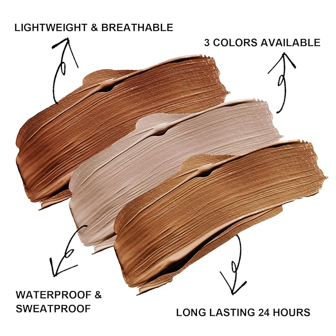 Liquid Contour Stick Makeup - Cream Face Contour Wand with Cushion Applicator, Natural Matte Long Lasting Creamy Bronzer Contour, Lightweight Silky Blendable (#02 SOFT TAN)-VivaGrace Women