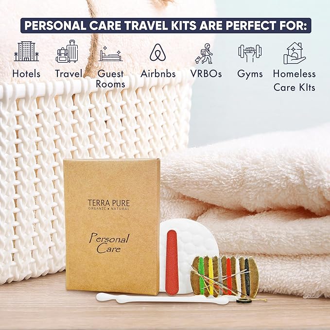 Terra Pure Green Tea Hotel Personal Care Kit, Recycled Paper, Soy Ink Box (Case of 500)-VivaGrace Women