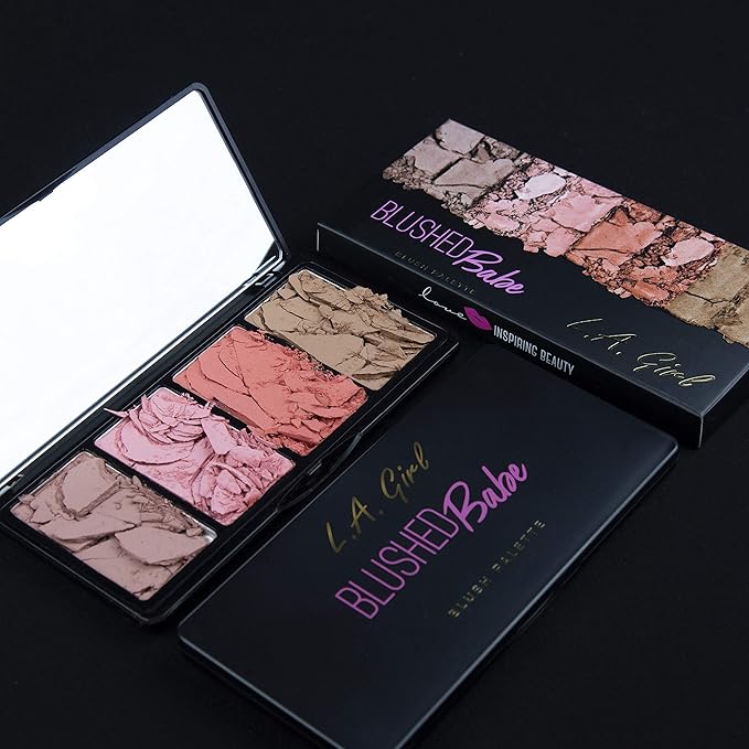L.A. Girl Fanatic Blush Palette, Blushed Babe Pinks, 1 oz-VivaGrace Women