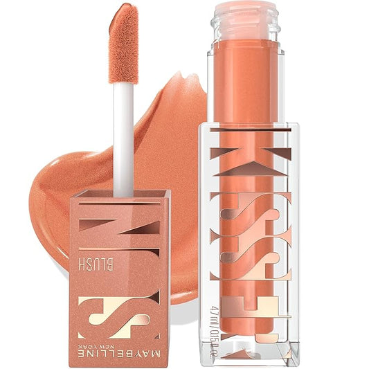 Maybelline Sunkisser Multi-Use Liquid Blush and Bronzer, Blendable, Longwear, Glowy Make Up, Downtown Rush, 1 Count-VivaGrace Women