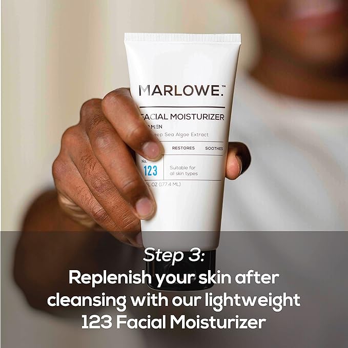 MARLOWE. Best Sellers Kit | No. 203 | Features Signature Body Scrub Soap Bar, Men's Facial Cleanser & Facial Moisturizer | Great Gift for Men-VivaGrace Women