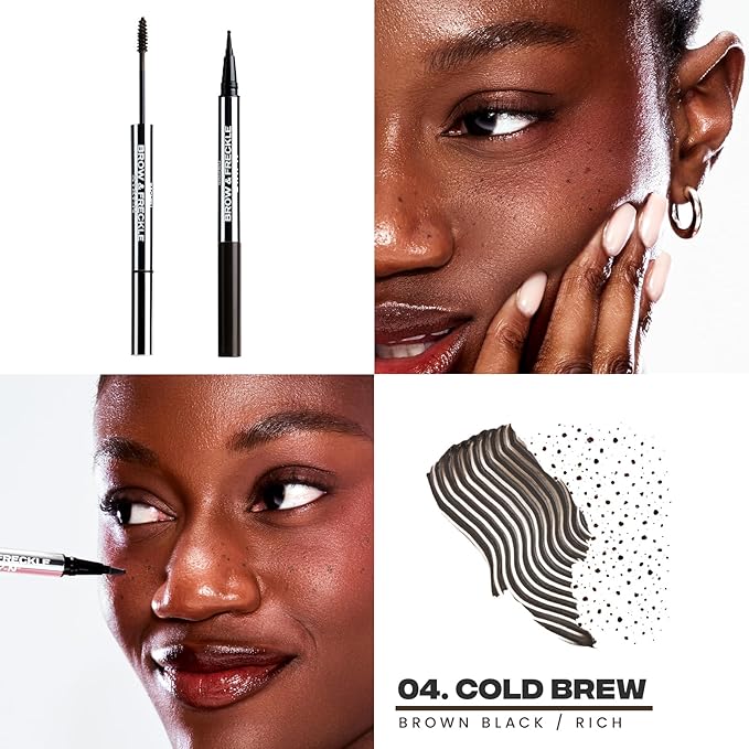 Sacheu Brow & Freckle STAY-N Tinted Eyebrow Gel & Faux Freckle Pen — 2-in-1 Longwear Water Resistant Brows Tint, Cruelty-Free & Vegan, Cold Brew-VivaGrace Women