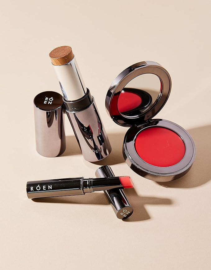 RÓEN - Cheeky Cream Blush | Vegan, Cruelty-Free, Clean Makeup (Sunlit Coral)-VivaGrace Women