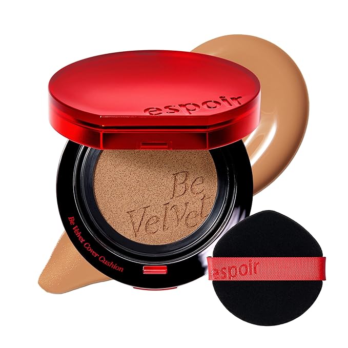 espoir [NEW] Be Velvet Cushion Foundation | Quick and Easy Coverage with Long-lasting Color by Zero Oxidation (#32 Cinnamon, 0.46 Ounce (Pack of 1))-VivaGrace Women