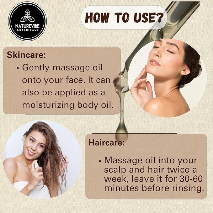 Naturevibe Botanicals Jamaican Black Castor Oil 32 Ounces | 100% Pure and Natural | Great for Skin Care and Hair Care-VivaGrace Women