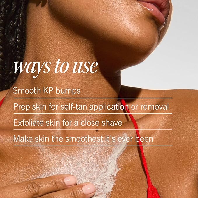 First Aid Beauty - KP Bump Eraser Body Scrub with 10% AHA, Keratosis Pilaris Skin Exfoliater with Glycolic and Lactic acids, Helps Reduce Chicken Skin Bumps, Safe for Sensitive Skin, 4 oz-VivaGrace Women