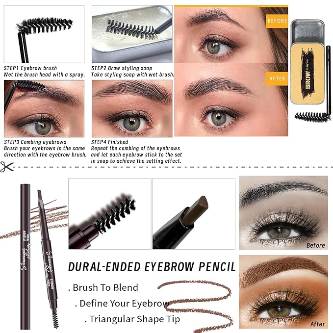 Full Makeup Set Kit for Women Girls Teens, Makeup Present Set, Foundation Face Primer, Eyeshadow Eyeliner Eyebrow Pencil Soap Mascara, Counter Stick Liquid Lipsticks, Brush & Sponges-VivaGrace Women