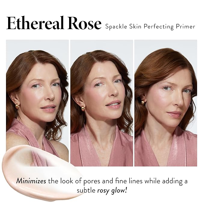 LAURA GELLER NEW YORK Primer, Ethereal Rose Glow, 2 Fl Oz - Long-Wear Foundation, Shimmery Finish, Hyaluronic Acid, Hydrating, Lightweight, Non-Greasy, Cruelty-Free, 59 ml-VivaGrace Women