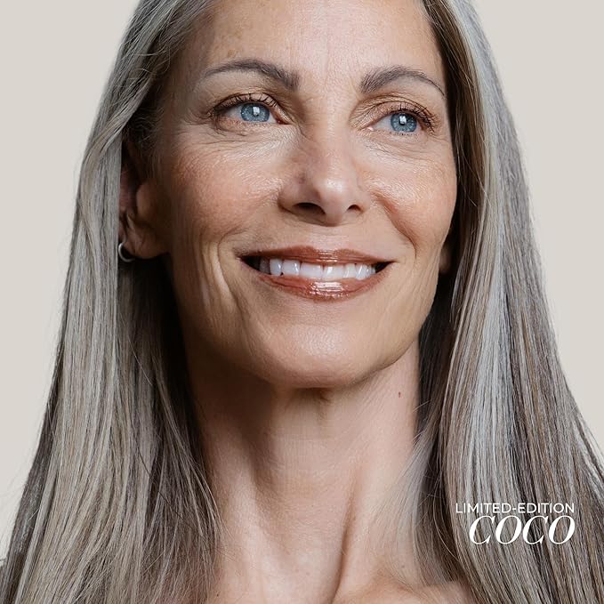 FITGLOW Beauty Lip Colour Serum | Hydrating Lip Gloss | Plumping Anti-Aging Lip Treatment | Natural Shine with Pomegranate Sterols & Collagen | Buildable Color for Dry Chapped Lips | Coco - 10g-VivaGrace Women