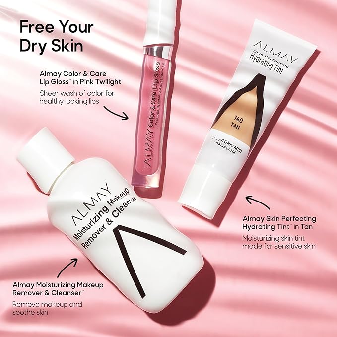 Almay Hydrating Liquid Foundation Tint, Lightweight with Light Coverage, Naturally Dewy Finish, Hypoallergenic, Dermatologist TestedFragrance Free, 140 Tan, 0.94 fl oz.-VivaGrace Women