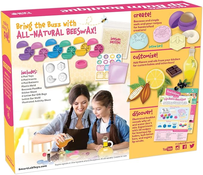 Toys All-Natural Lip Balm Boutique Multicolor, 11" H x 8 1/2" W x 2" D-VivaGrace Women