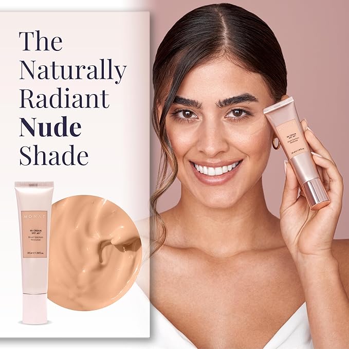Monat BB Cream SPF 40 - Vanilla Broad-Spectrum Moisturizer, Lightweight Tinted Coverage, Fragrance-Free, 35ml/1.18 fl. oz.-VivaGrace Women