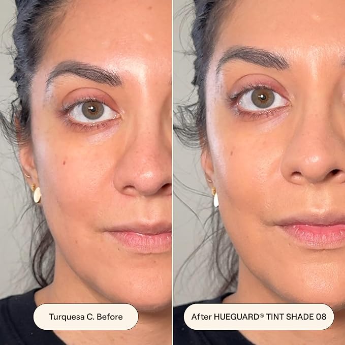 Live Tinted Hueguard Skin Tint SPF 50 - Tinted Mineral Sunscreen with Light-Medium Buildable Coverage With a Hydrating and Radiant Finish - Water and Sweat Resistant, 1.35 fl oz - Shade 08-VivaGrace Women