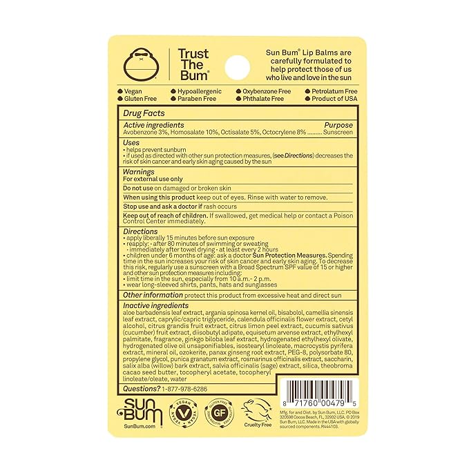 Sun Bum SPF 30 Sunscreen Lip Balm | Vegan and Cruelty Free Broad Spectrum UVA/UVB Lip Care with Aloe and Vitamin E for Moisturized Lips | Variety Pack |.15 oz-VivaGrace Women