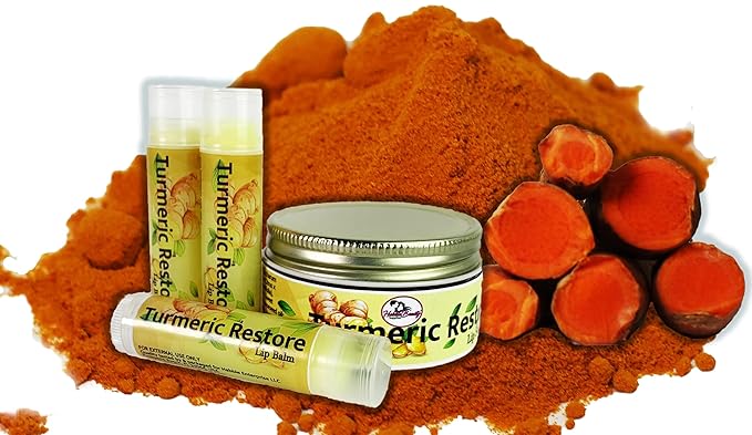 Organic Turmeric Lip Balm 3 Pack - Moisturizing, Balancing, Soothing, Natural Ingredients-VivaGrace Women