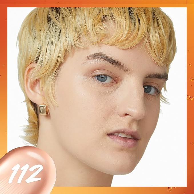 Maybelline Super Stay Up to 24HR Skin Tint, Radiant Light-to-Medium Coverage Foundation, Makeup Infused With Vitamin C, 112, 1 Count-VivaGrace Women