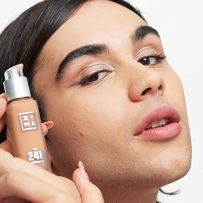3INA The 24H Foundation 641-24H Long-Wearing Formula - Medium To High Buildable Coverage - Smooth Matte Finish - Expanded Shade Selection - Waterproof, Cruelty Free, Vegan Makeup - 1.01 Oz-VivaGrace Women