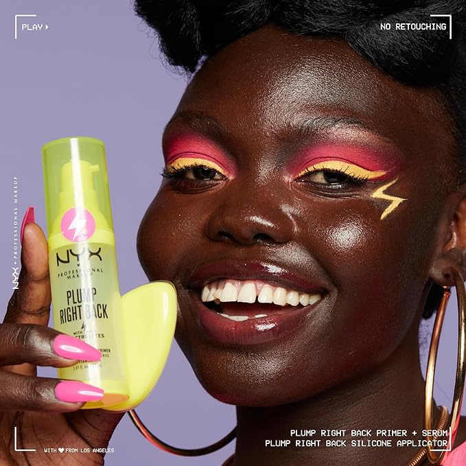 NYX PROFESSIONAL MAKEUP Plump Right Back Plumping Serum & Primer, With Hyaluronic Acid-VivaGrace Women