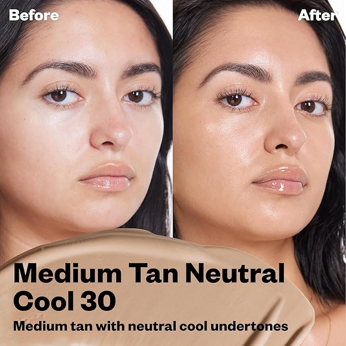 Kosas BB Burst Tinted Face Gel Cream - Supports Healthy Collagen, Smoothes Skin, Hydrates & Moisturizes - Lightweight Buildable Coverage - Medium Tan Neutral Cool 30, (1 Oz/30 ML)-VivaGrace Women