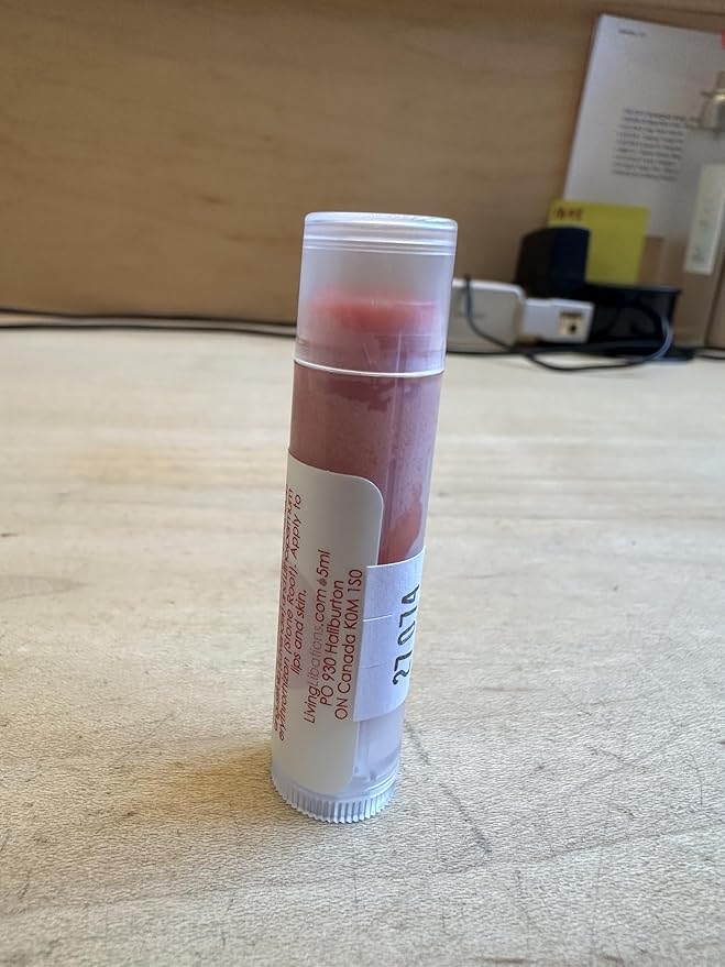 Living Libations - Organic 'Rose Glow Lover Lips' Lip Balm | Natural, Wildcrafted Clean Beauty (2-pack)-VivaGrace Women