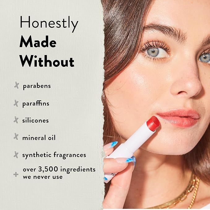 Honest Beauty Tinted Lip Balm | Antioxidant-rich Acai Extracts + Avocado Oil | EWG Certified, Vegan, Cruelty Free | Dragon Fruit-VivaGrace Women
