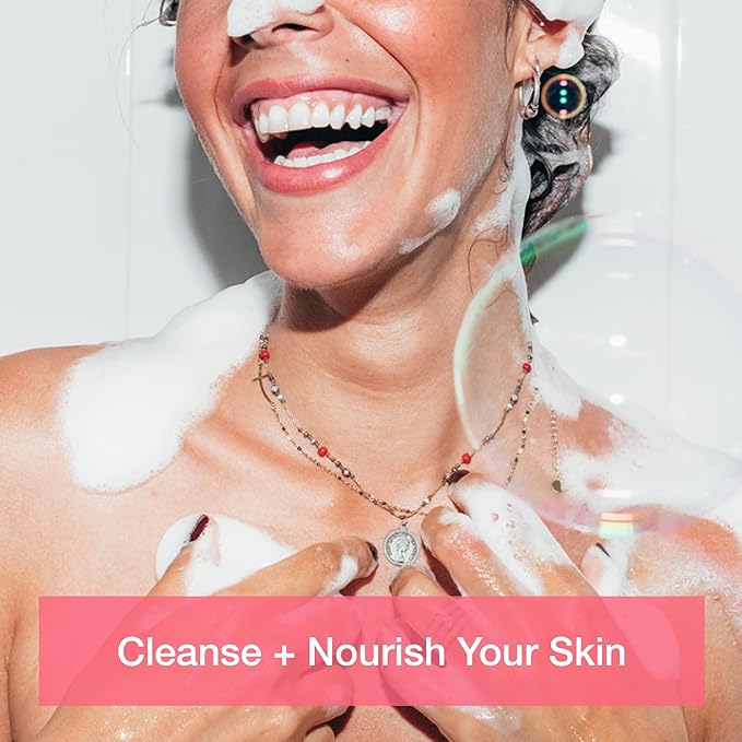 Raw Sugar Watermelon + Fresh Mint Nourishing Body Love Bundle - Body Wash, Body Scrub, Lip Balm & Deodorant, Clean, Made with Plant-Derived Ingredients, Formulated without Sulfates and Parabens-VivaGrace Women