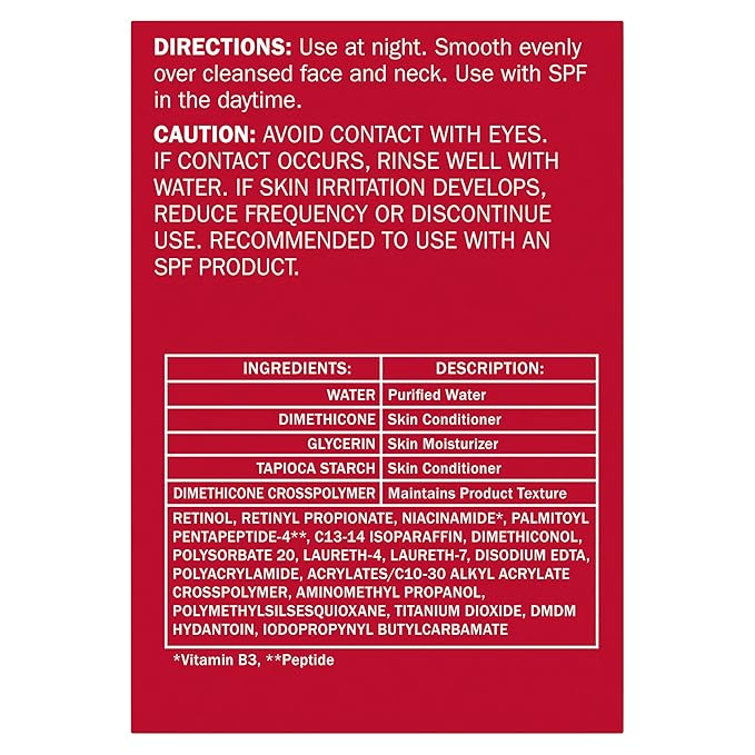 Olay Retinol 24 Face Moisturizer, Anti-Aging Night Cream for Women, Fragrance-Free, Non Greasy - Anti-Wrinkle, Smooth Fine Lines, Tightening, Hydrating Skin Care - Peptides, Glycerin, 1.7 Oz-VivaGrace Women