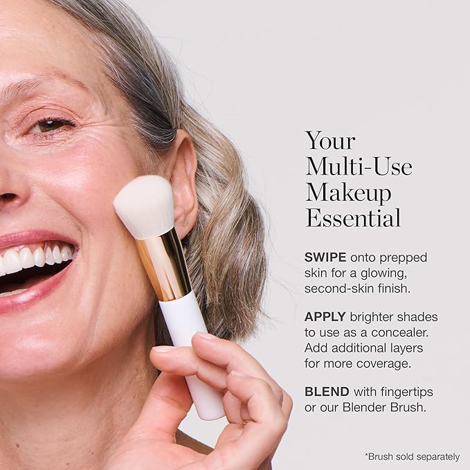 Ogee Sculpted Complexion Foundation Stick (Linden 1.25N Light Beige, Neutral Undertones) Full Coverage Foundation Makeup - Instantly Balance & Even Complexion - 70% Organic Ingredients-VivaGrace Women